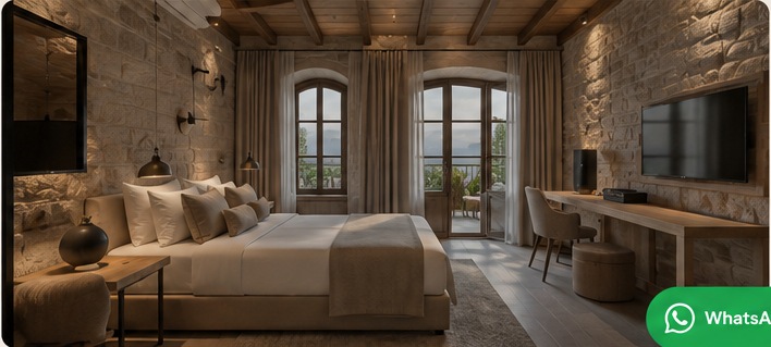 Butik otel oda iç mekan tasarımı