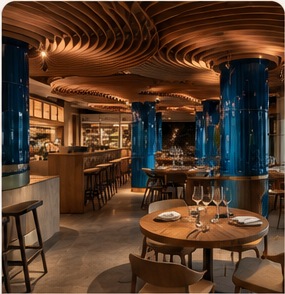 Cafe restaurant dekorasyonu